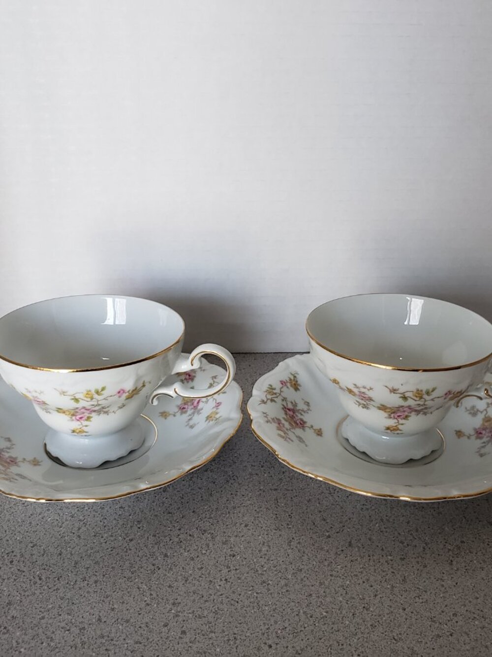 JOHANN HAVILAND Footed Cup & Saucer Michele  #326
